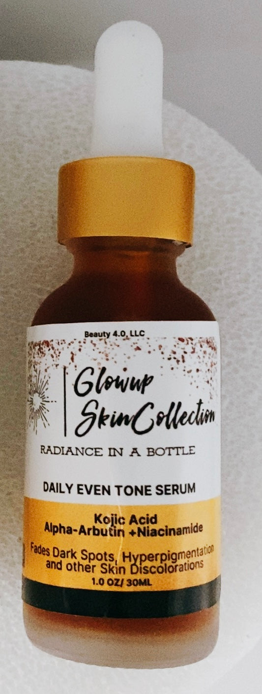 Daily Even Tone Serum ---Even out tone and reveal your radiant complexion with Kojic Acid, Niacinamide, Alpha-Arbutin - glowup-skin-collection