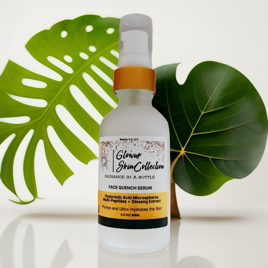 Face Quench Serum --- Deep hydration for a fresh, dewy glow with Hyaluronic Acid, Multi-Peptides, Ginseng Extract - glowup-skin-collection