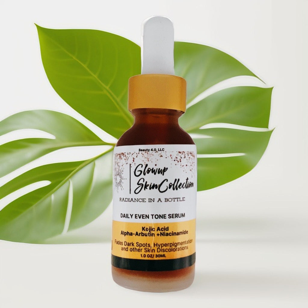 Daily Even Tone Serum ---Even out tone and reveal your radiant complexion with Kojic Acid, Niacinamide, Alpha-Arbutin - glowup-skin-collection