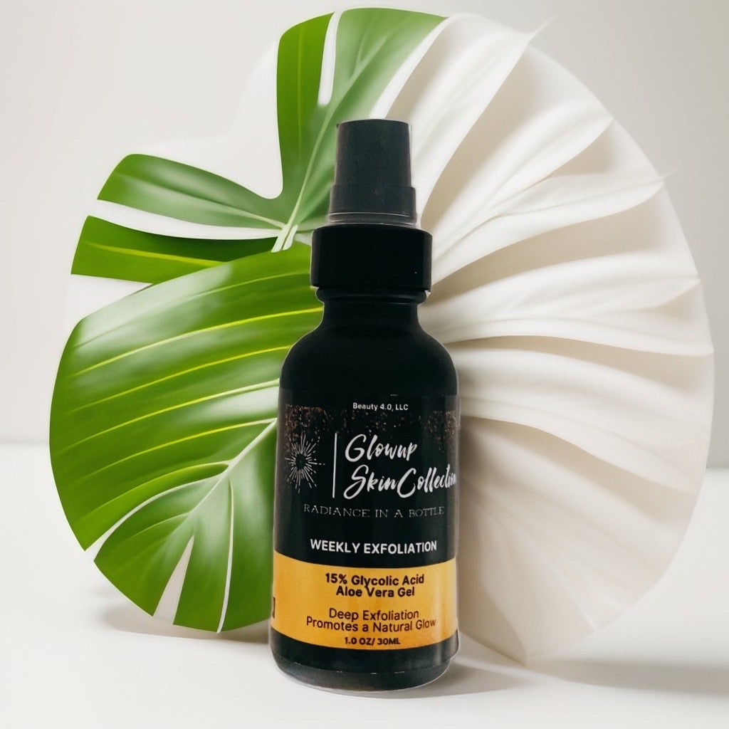 Weekly Exfoliation Serum --- Gently exfoliate for smoother, healthier skin - Refresh your glow - glowup-skin-collection