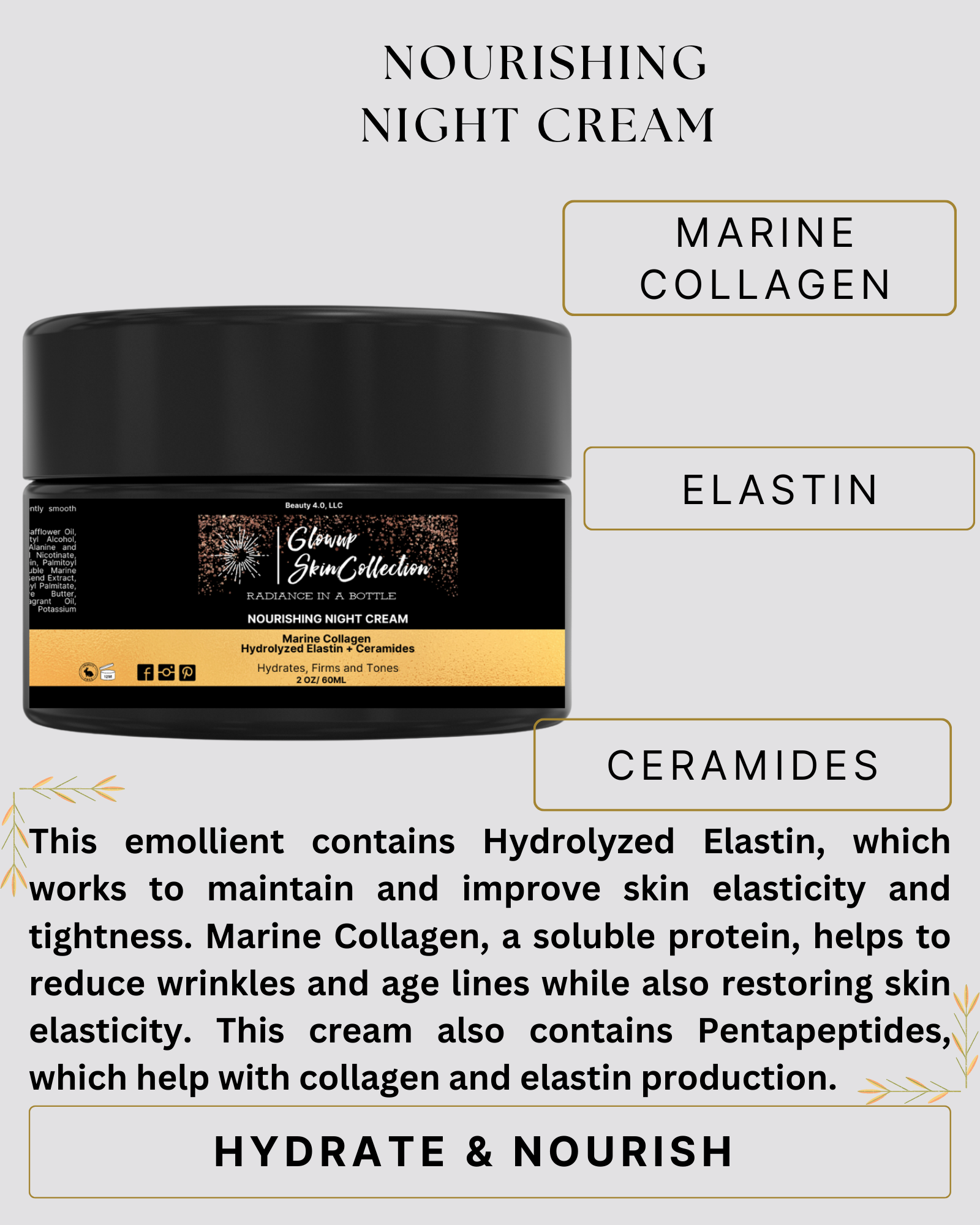 Nourishing Night Cream - glowup-skin-collection